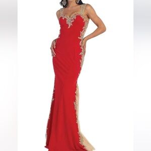 Brand new mermaid prom, wedding May Queen red dress